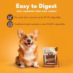 Pork Chomps 5-Inch Dog Chews, 50 Count