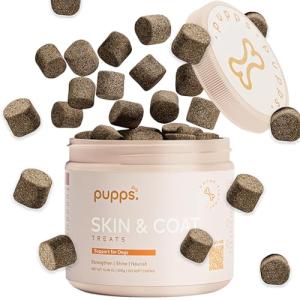 Pupps Dog Skin & Coat Chews - 120 Count