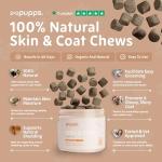 Pupps Dog Skin & Coat Chews - 120 Count