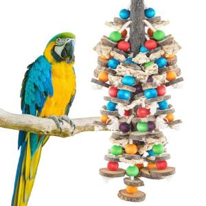 Colorful Chewing Toys for Large Parrots