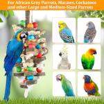 Colorful Chewing Toys for Large Parrots