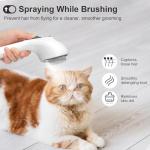 Euqvunn Rechargeable Steam Grooming Brush for Pets