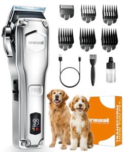 Quiet Cordless Dog Clippers for Thick Hair