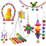 8 Pcs Bird Toys for Parrots and Budgies