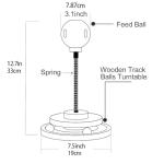 Interactive 2-Layer Cat Food Toy with Ball Track