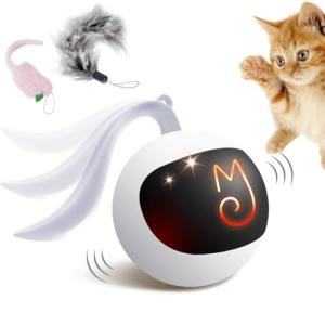 Interactive Cat Ball Toy Set with Fluffy Tail