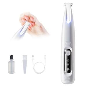 Upgraded LED Pet Paw Trimmer, Rechargeable and Waterproof