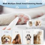 Upgraded LED Pet Paw Trimmer, Rechargeable and Waterproof