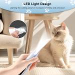 Upgraded LED Pet Paw Trimmer, Rechargeable and Waterproof
