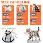 Lightweight Adjustable Cat Recovery Cone Collar