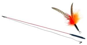 PurrSuit Feather Spinning Cat Toy Wand 100cm