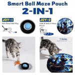 Interactive Cat Toy Ball with Maze Mat