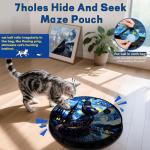 Interactive Cat Toy Ball with Maze Mat