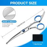 Stainless Steel Dog Grooming Scissors with Safety Tip