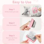 Self-Cleaning Dog and Cat Grooming Brush