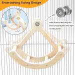 Interactive Bird Perch Toy with Exercise Wheel