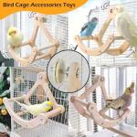 Interactive Bird Perch Toy with Exercise Wheel