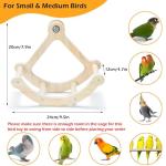 Interactive Bird Perch Toy with Exercise Wheel