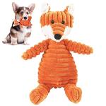 Plush Squeaky Fox Toy for Small Dogs