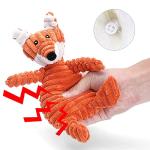 Plush Squeaky Fox Toy for Small Dogs