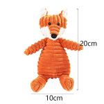 Plush Squeaky Fox Toy for Small Dogs