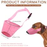 Adjustable Muzzle for Small Dogs - Pink