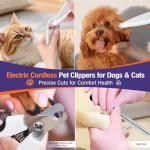Dog Paw Trimmer with LED Light for Grooming