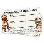Pet Grooming Appointment Reminder Cards - 100 Pack