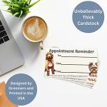 Pet Grooming Appointment Reminder Cards - 100 Pack