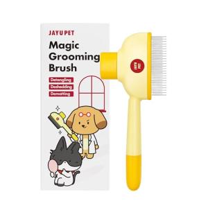 JAYU Magic Cat Grooming Brush with Self-Cleaning