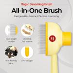 JAYU Magic Cat Grooming Brush with Self-Cleaning