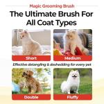 JAYU Magic Cat Grooming Brush with Self-Cleaning
