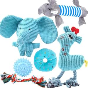Speedy Panther 6-Piece Puppy Chew Toy Set