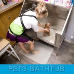 Non-Slip Foam Grooming Mat for Pets 24x36