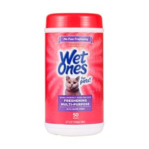 Fresh Scent Cat Grooming Wipes with Aloe Vera