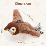 LIFLIX Rechargeable Chirping Bird Cat Toy