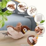 LIFLIX Rechargeable Chirping Bird Cat Toy