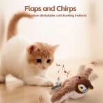 LIFLIX Rechargeable Chirping Bird Cat Toy