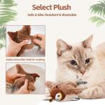 LIFLIX Rechargeable Chirping Bird Cat Toy