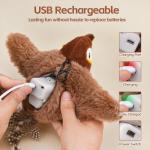 LIFLIX Rechargeable Chirping Bird Cat Toy