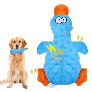 RAYITO Blue Duck Squeaky Dog Toy