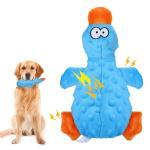 RAYITO Blue Duck Squeaky Dog Toy