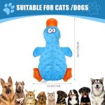 RAYITO Blue Duck Squeaky Dog Toy