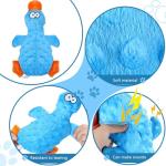 RAYITO Blue Duck Squeaky Dog Toy
