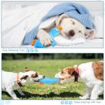 RAYITO Blue Duck Squeaky Dog Toy