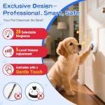 Adjustable Dog Doorbell with 28 Ringtones