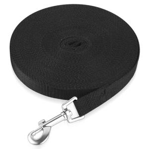 Extra Long Dog Training Lead, 15m/49.2ft Black