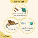 PawsOnly Interactive Dog Treat Dispenser Ball