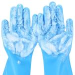 Silicone Dog & Cat Grooming Washing Gloves
