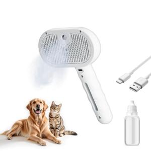 3-in-1 Steam Pet Grooming Brush for Dogs & Cats